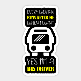 Bus bus driver school bus autobus Sticker